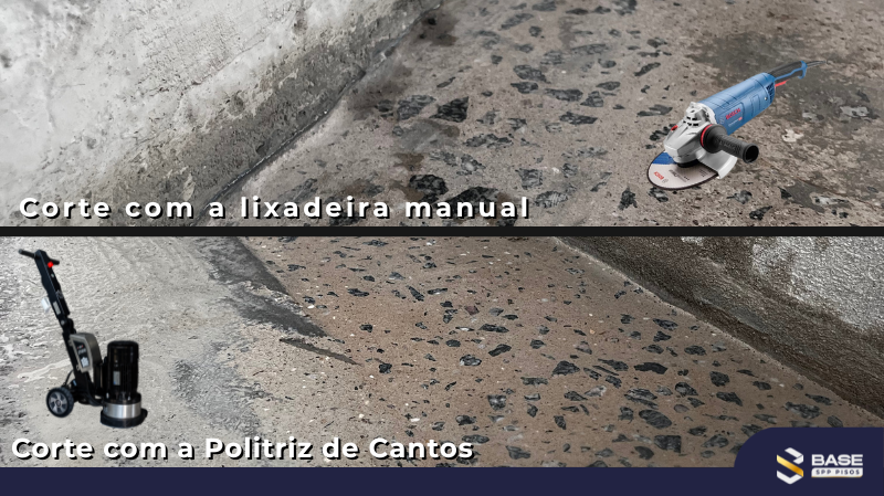 Máquina de lapidação para cantos que eleva o padrão de acabamento dos pisos industriais Máquina de lapidação para cantos que eleva o padrão de acabamento dos pisos industriais