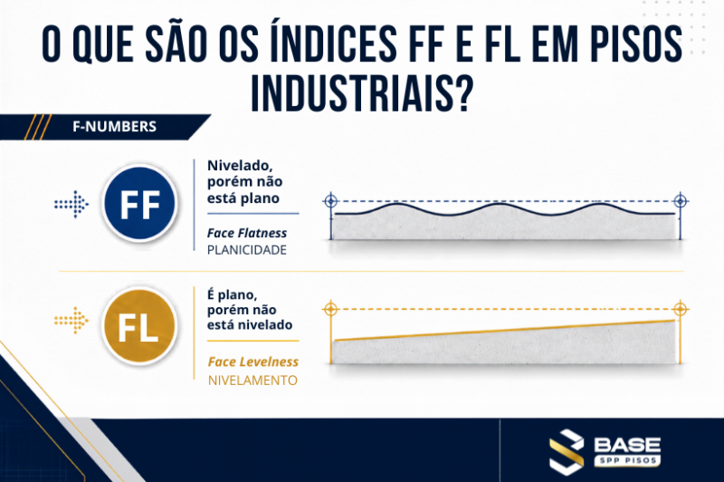O que são os índices FF e FL em pisos  industriais?
